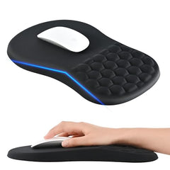 EooCoo Mouse Pad for PC, Mouse Pad Wrist Support, Mousepad Large, Black