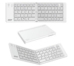 Acer MiniFold Foldable Bluetooth Keyboard, Ultra Portable 66-Key Wireless Keyboard, Bluetooth 5.0, Rechargeable Battery, Type-C Charging, 150mAh Battery, for Windows, Android, iOS, Tablets & Laptops