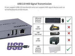 Tobo HDMI KVM Extender Cat5e/6 Rj45 60M USB HDMI KVM Switch Extension Sharing USB Mouse Keyboard Loop IR Compatible with PS-3 PS-4 X-box PC TV-TD-553H.