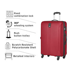 Safari Thorium Neo 8 Wheels Spinner Set of 3 Trolley Bags, Hard Case Polycarbonate, 360° Wheeling Carry on & Check-in Luggage for Men & Women, Suitcase for Travel, Trolley Bags for Travel, Dusk Green