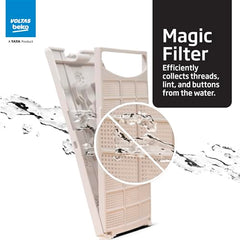 Voltas Beko, A Tata Product 8 Kg 5 Star Fully-Automatic Top Loading Washing Machine (WTL8006UEA1 / OBS1060, Grey, with Double waterfall technology)