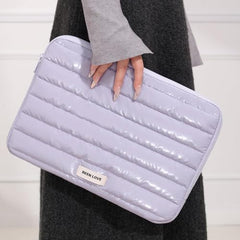 House of Quirk Laptop Sleeve Bag 13-14 Inch | Fashion Waterproof Soft Laptop Sleeve Case for Women & Girls | Lightweight Protective Computer Bag for Office, School & Travel (Purple)