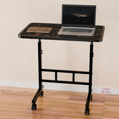 Multi-Purpose Laptop Table, Study Table| Heavy Duty Bed Table| Adjustable for Height, Portable for Office, Work Form Home | DIY Table, Easy to Asembl(Black Ajustable)