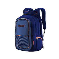 HARISSONS Verge Men’s Travel Laptop Backpack | Fits 15.6" Laptop | 40L Lightweight | USB Port, Water-Resistant, Hidden Pocket, Luggage Strap | Work, Commute & Travel (Black & Teal)