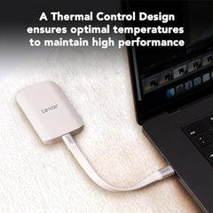 Lexar 1TB SL500 Portable SSD, Up to 2000MB/s, Compatible w/Type-C Laptops, iPhone 15/16, Smartphones, Tablets, PS5, Xbox, USB 3.2 Gen 2x2, Slim & Lightweight, External SSD, Black (LSL500X001T-RNBNU)
