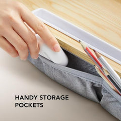 VAKTAVYA Portable Laptop Lap Desk with Soft Wrist Pad, Fits Up to 42 * 32CM Anti-Slip Strip, Tablet or Phone Storage Slot,Pocket for Home Office Students Use as Computer Laptop Stand