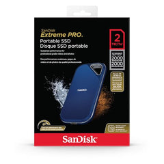 SANDISK Extreme Pro 1TB Portable External SSD, Up to 2000MB/s, USB-C, IP65 Water & Dust Resistant, 3m Drop Protection, Metal Enclosure, PC, Mac & Smartphone Compatible