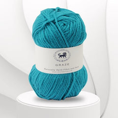 Nestnhaven Acrowools Graze Hand Knitting and Crochet Yarn. Pack of 1 Ball - 100gms. Shade no - NNHG001 (Berry Purple)