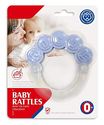 SYGA 1 Piece Baby Rattle Toy Plastic PP boilable and sterilizable BPA Free Toy_ABCD