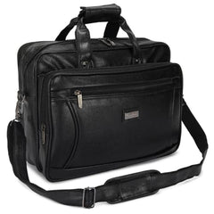 Hard Craft Vegan Leather Office Laptop Messenger and Shoulder Side Sling Hand Bag For Men Corporate Executive Briefcase Bag For Man Supports Laptop Upto 15.6 inches