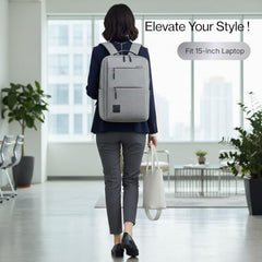 Impulse Empower Elite Laptop Backpack for Men & Women | 25L Polyester School & College Bag | USB Charging Port | Padded Laptop Sleeve | Multiple Pockets with Bottle Holder | Black