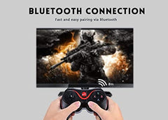 Gamenophobia X3 Game Controller Wireless Joystick Android Gamepad | Gaming Remote Control for PC , Phone , Tablet | Wireless Controller Support for Android Smart Phone Smart Box TV & PC X3 Bluetooth Wireless (Not Supporting iOS)