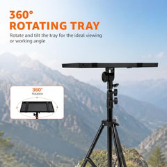 Amazon Basics Wagon Projector Laptop Stand Tripod Table Top and Floor Height Adjustable 2 to 4 Feet Foldable