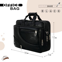 Leather World Vegan Leather 15.6 Inch Laptop Office Briefcase Messenger Bag Satchel for Men and Women, with Adjustable Strap and Expandable Bottom (Brown)