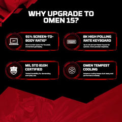 HP Omen Smartchoice, Intel Core Ultra 7 255H, 8GB RTX 5060, 24GB DDR5(Upgradeable) 1TB SSD, 2K, 165Hz, 3ms, IPS, 16''/40.6cm, Win11, M365*Office24, Shadow Black, 2.43kg, am0238tx, RGB Gaming Laptop
