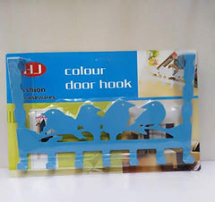 SYGA Creative Door Hook Sparrow Design Metal Cloth Hanger(Blue)