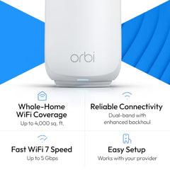 NETGEAR WiFi 7 Whole Home Mesh System - RBE362