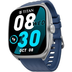 Titan Evolution Smartwatch Comes with 1.85” AMOLED Display with 390 * 450 Pixel Resolution|SingleSync BT Calling|AI Voice Assistant|100+ Sports Modes and Watchfaces|Upto 7 Day Battery|IP68