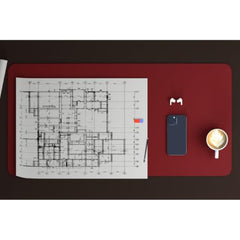 Scarters Desk Mat & Extended Mouse Pad 90x45cm | Reversible, Blue & Yellow