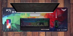 WAR HAMMER GX1050 Extended Size Gaming Mouse Pad| Stitched Edges| Non-Slip Rubber Base|Computer Laptop|Keyboard Mouse Pad for Office & Home (Extended XXL, GX3050 AR120)