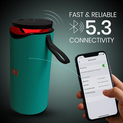 MAKPOWER BEAT Box 10W Bluetooth Speaker - Wireless, Portable, Premium Bass, 4 Hours Playtime, Built-in Mic, TF/USB Support - Perfect for Outdoor, Home, Travel & Parties (Green)