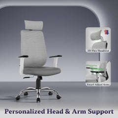 Furnivo Titan Ergonomic Office Chair for Home & Office | Adjustable Armrests | 120 Recline | Lumbar Support | Thick Cushioned Seat | Heavy-Duty Base | 3 Years Warranty (Eco Black Red)