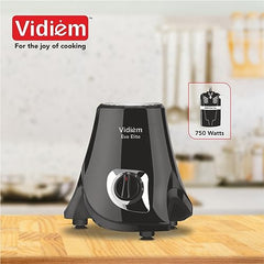 Vidiem EVA Royal 750W Mixer Grinder with 3 Jars | 750W mixer Grinder | 2 Years Product Warranty & 5 Years Motor Warranty | Red & Black