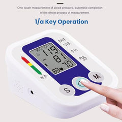 AccuTrustbp Digital BP Monitor Machine for Home – Upper Arm Blood Pressure Checker with Medium Display, Memory Storage & WHO Health Indicator
