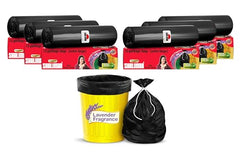 Shalimar Premium Scented Garbage Bags | Extra Large 30 X 37 Inches | 60 Bags (15 Bags X 4 Rolls) | Lavender Fragrance | Dustbin Bag/Trash Bag | (Black) - Perforated Box for Easy Dispensing