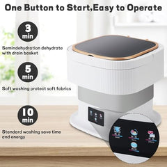 Semi Automatic Folding 2kg Top Loading Mini Washing Machine with Dryer Deep Cleaning for Underwear Washing Machine Clothes