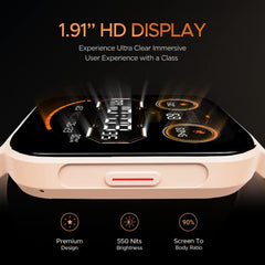 boAt Ultima Regal w/ 2.01”(5.10 cm) Crystal-Clear AMOLED Display, 1000 NITS Brightness,Premium Metal Body, Functional Crown, 100+ Sports Modes, Fitness Smart Watch for Men & Women (Steel Black)