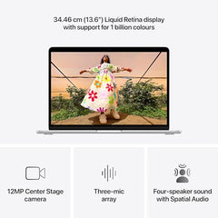 Apple 2026 MacBook Air 13″ Laptop with M5 chip: AI and Apple Intelligence, 34.46 cm (13.6″) Liquid Retina Display, 16GB Unified Memory, 512GB SSD Storage, 12MP Center Stage Camera, Touch ID; Midnight