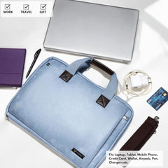 VISMIINTREND Laptop Leather Bag for Man | Coffee Brown