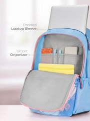 Safari Bloomveil School Bag For Girls, Capacity - 36L, 2 Compartments Backpack For kids