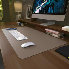 Scarters Desk Mat & Extended Mouse Pad 90x45cm | Reversible, Blue & Yellow