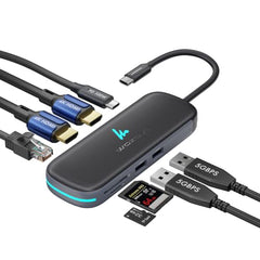 Type C 14 in 1 Wozoyo Docking Station, PD 100W, 2X4K@60Hz HDMI,4K DisplayPort, 2XType-C 10Gbps, USB 10Gbps, Gigabit Ethernet, AUX Port,Universally Compatible Thunderbolt 4,macOS,Windows,Android & iOS