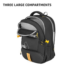 Safari Grande 43L Expandable Travel Laptop Backpack, 3 Compartments, Compression Straps, Bottle Holder, Overnighter Travel Bag For Boys And Girls, Color- Black