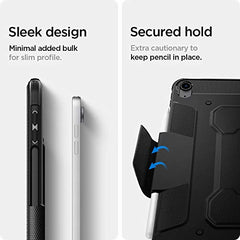 Spigen Flip case for iPad Air 11 inch M4 (2026), iPad Air 11 inch M3/M2 (2025-2024), 10.9 inch 5th/4th Gen (2022/2020), Trifold, Pencil Holder, Full Cover(Liquid Air Folio) - Black
