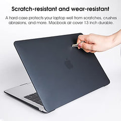 ZORBES® Laptop Cover 13.3 Inch for MacBook Air M1 A2337 A2179 A1932 Mac Book Air 13 Inch Case Compatible with Apple 2020 2019 2018 Release Waterproof Clear Plastic Hard Shell Case Cover Protector