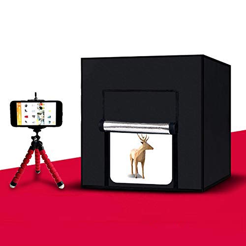 SYGA Light Box Photo Studio 50Cm x 50 cm Professional Photography Tent with LED Lights