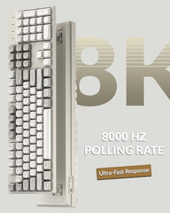Keychron C2 Pro Wired Mechanical Keyboard with 8K Hz Polling Rate, Full Size Custom RGB Backlit Hot-Swappable, Non-Shine Through PBT Keycaps Compatible with Mac Windows Linux