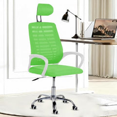 Casa Copenhagen Mesh Mid Back Office/Study/Computer/Revolving/Desk Chair for Work from Home -Metal Base, Height Adjustable Seat - Grey Milange & Black Handle