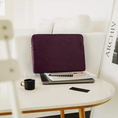 CONTACTS Slim Protective Laptop Sleeve 13-13.3 Inch Compatible with 13 Inch MacBook Pro & MacBook Air, Faux Leather Bag Water-Resistant Cover Notebook Computer Case for Mac - Tan-New…