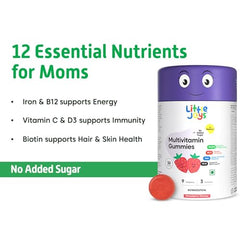 Little Joys Multivitamin For Women | 60 Day Pack | With Vitamin C, E, A, B12 D3 & B6 | Biotin, Iron, Zinc & Potassium | Boosts Immunity, Supports Bone Health & Maintains Energy Levels