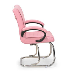 RATISON Special Director Principal Manager Office Visitor with arm Rest with Double Pipe Frame and Cushioned seat Back (2, Black, Double Pipe Frame)
