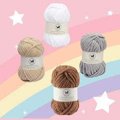 NESTNHAVEN , Plush & Cuddly Sets 2.0 , Chenille Yarn Supersoft Hand Knitting Wool Ball, set of 4 , 400 grams (1 Ball/100 Gram Each) Suitable for Craft, Babywear, Toys , Baby Blankets , 5 Bulky, Shades - NNHS 2.0 (Set 26 baby Pink , lilac , hot pink…