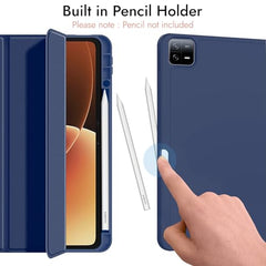 Robustrion Cover for Xiaomi Mi Pad 8/8 Pro/Xiaomi Pad 7/7 Pro 11.2 inch Cover Case with [Pencil Holder], Trifold Flip Case Cover for Xiaomi Pad 7/8 Cover [Auto Sleep Wake] - Black