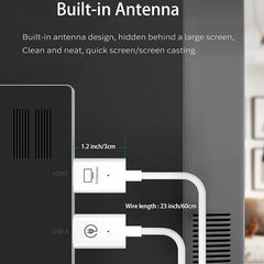 Tobo Wireless HDMI Transmitter and Receiver 100M/328FT: Portable Plug and Play 5G 1080P@60Hz HDMI Extender Kit for Streaming Video and Audio to Monitor for Laptop PC TV Box Projector TD-1451WA