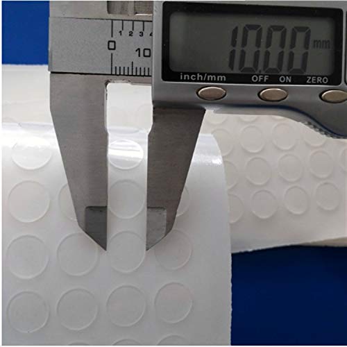 Syga Set of 10 Sheets Transparent Round Shape Stickers Acrylic Double-sided Traceless Adhesive Tape Pad Round Supplies Crafts(1cm)
