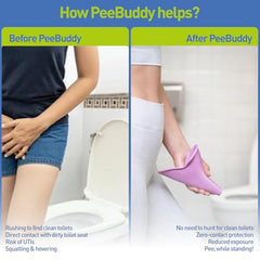 PeeBuddy Reusable Portable Stand and Pee Urination Device for Women - 1 Unit | Leak-proof Pee Funnels for Women, Girls | Public Toilets, Travel, Camping, Hiking and Outdoor Activities